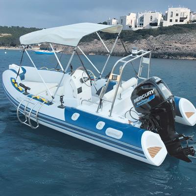 Wholesale 14ft length inflatable fishing boat for 7 persons with 2646lbs loading weight